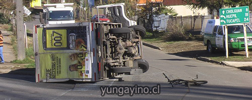 Accidente en Puente Panqueco de Yungay