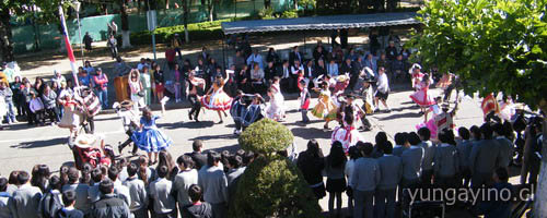 Acto Inaugural Muestra Nacional de Cueca Escolar en Yungay