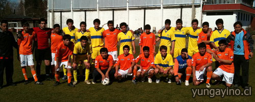 Actividad Deportiva entre Escuela de Fútbol de Campanario y Colegio Cholguán