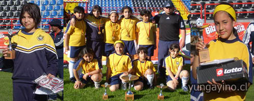 Colegio Cholguán Campeón Torneo de Futbolito Damas Bilz y Pap
