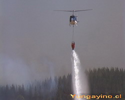 Incendio en Yungay