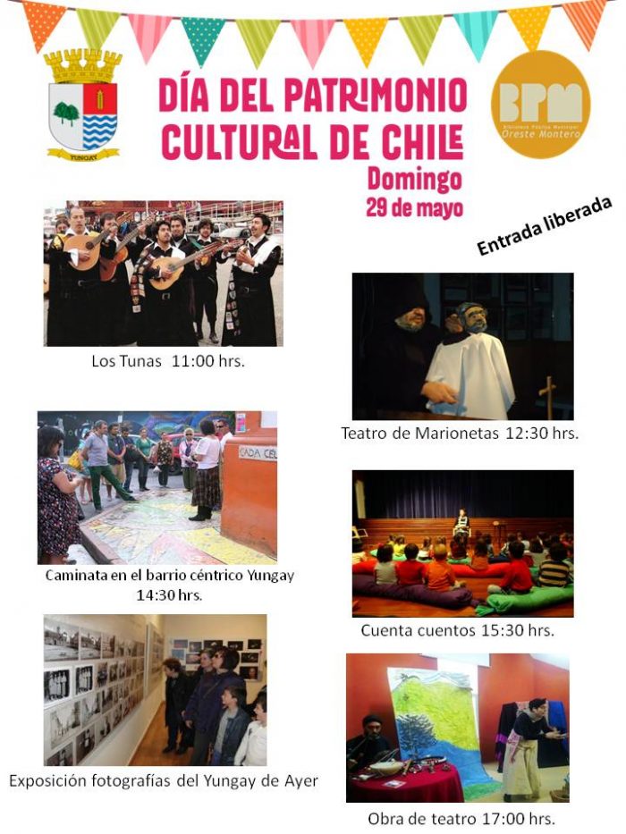 afiche con la programación
